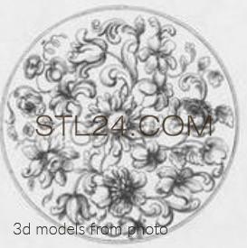 Розетки (ROSETTE_1659 -  | 3D model 3DSMAX / OBJ / STL) 3D модель для ЧПУ станка